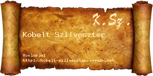 Kobelt Szilveszter névjegykártya